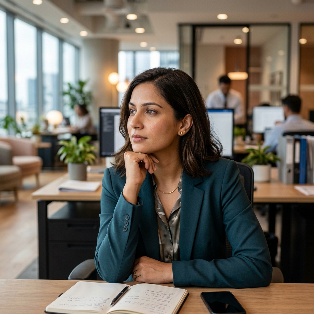 Indian female manager profile